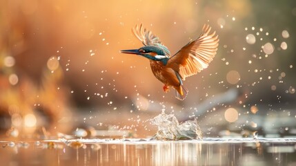 Kingfisher in Flight