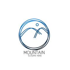 Mountain logo template vector illustration design