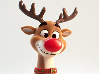 3D Playful reindeer