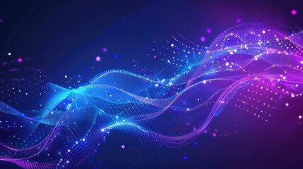 Obraz premium Abstract Wave of Light and Color