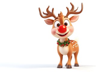 Fototapeta premium 3D Playful reindeer