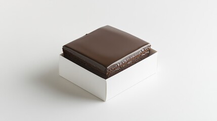 Luxurious Chocolate Ganache Cake from Side Angle