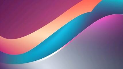 gradient color background , light and shadow style polished metallic