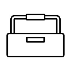 Obraz premium Toolbox line icon