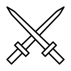 Fencing line icon