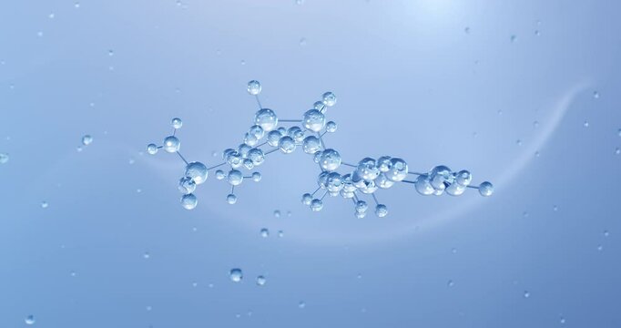 Tamsulosin rotating molecular structure, 3d model of molecule, flomax, looped video