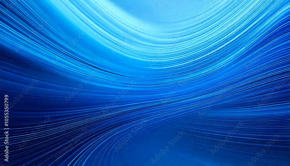 Poster abstract blue background ,blue curve design smooth shape by blue color with blurred lines