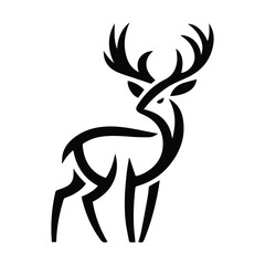 Obraz premium silhouette of a deer