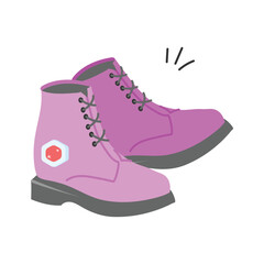 Comfortable and stylish boots icon design in modern style