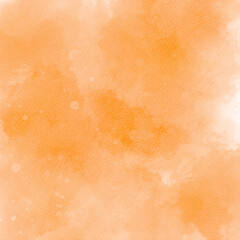 Orange watercolor abstract texture background vector.