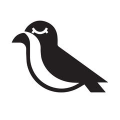 Christmas, peace or wedding dove bird silhouettes, vector pigeon icons. Doves with olive leaf branch, symbol of love, hope and freedom, Easter holy spirit and religion, flying dove silhouettes