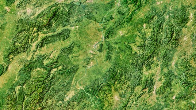 4K Amazing Scenic of China Map, High Resolution Satellite View With No Border, Widescreen 4K Resolution