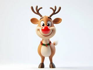 Fototapeta premium 3D Playful reindeer