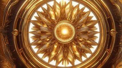 background with golden ornament