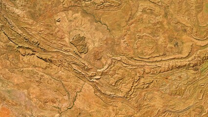 4K Wunaamin Conservation Park West Australia Map, High Resolution Satellite View With No Border, Widescreen 4K Resolution