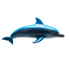 Charming Dolphin Keychain Isolated on a Transparent Background for Accessory and Gift Purposes