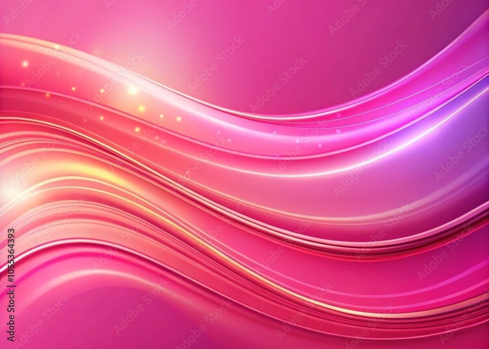 Poster abstract pink gradient wave pattern background for web and advertising use