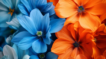Colors that are opposite each other on the color wheel. 