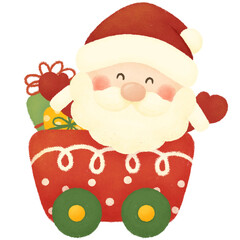 santa claus with gifts