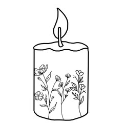  a burning aromatherapy candle