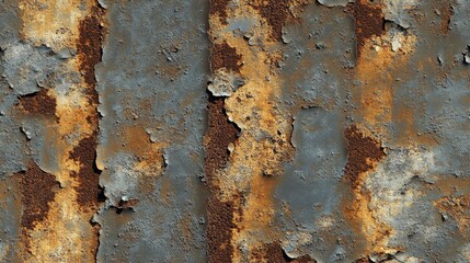 Seamless rusty metal texture for industrial design and background concepts