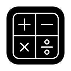 Obraz premium Calculator for math Icon