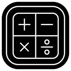 Obraz premium Calculator for math Icon