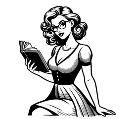 young boy sitting with sword, contemplating in solitude, black vector