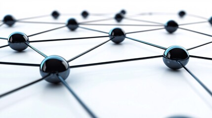Fototapeta premium Network representing connections, data exchange, and global communication