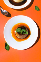FLAN DE CARAMELO CON MENTA