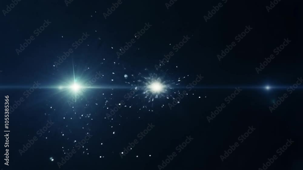 Wall mural closeup vacuum otherwise particles virtual empty presence light tiny flashes unpredictable represent