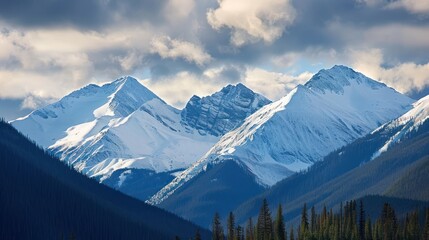 Snowy Mountain Peaks