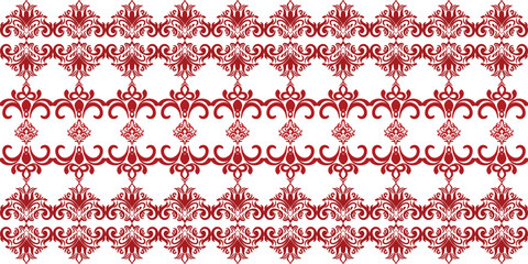 Oreintal Flora Damask Seamless pattern embroidery, Indian style. art ornament print.Design for carpet, cover.wallpaper, wrapping, fabric, clothing