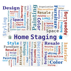 Nuage de Mots Home Staging en Anglais - Décoration d'Intérieur