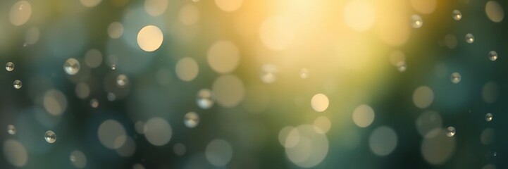 Obraz premium Blurred abstract background with water droplets reflecting beautiful light, beautiful, abstract
