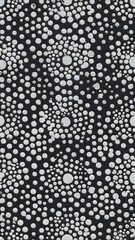 Patterns with circles and dots, black and white texture, seamless vector backgrounds. eps10