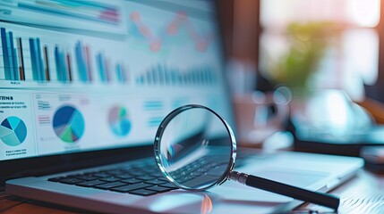 Fototapeta premium Search engine optimization, SEO strategy, Website SEO analysis, Data driven marketing campaign, Website SEO management.