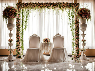 Wedding Decoration for a wedding bride