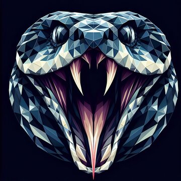 Python snake head polygon style