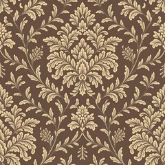 Vector damask seamless pattern background.pattern swatches included for illustrator user, pattern swatches included in file, for your convenient use.