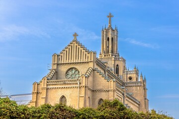 Obraz premium Building old architecture religious catholic church of historical significance