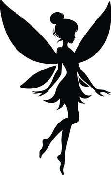recommend clip art: Fairy Silhouette, Fairy, Tooth Fairy, Fairies, magic fairy design - Silhouette of a fairy. Decoration for windows, wall and interior design 