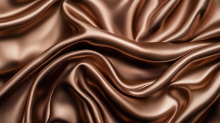 Fototapeta premium Smooth Bronze Silk Fabric Background Texture