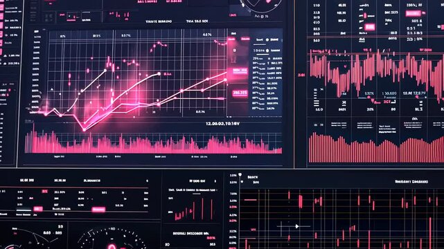 A close up of a computer screen with a variety of data displayed.
