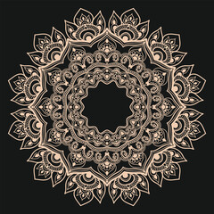 Print mandala design lace pattern mandala design