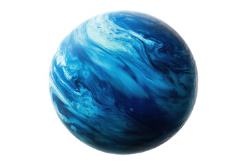 A stunning blue planet illuminated against a bright backdrop showcasing cosmic beauty and mystery