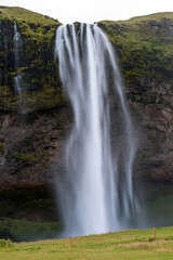 Tiny windblown waterfall