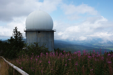 Radaranlagen auf dem Großen Arber, Bayerischer Wald, Bayern, Deutschland