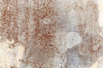 Aged concrete wall with rough weathered old surface with cracked cement in grunge style