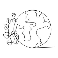 International Day of Forests Line Illustration
International Day of Forests - creative concept with forest in circle. greeting card, poster and celebration banner, icon, logo, print, cards, 